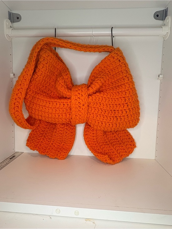 Handmade Handbags - Handmade Oversized Crochet Bow Shoulder Bag – One-of-a-Kind